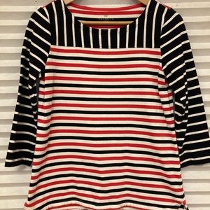 Talbots petite cropped-sleeve top